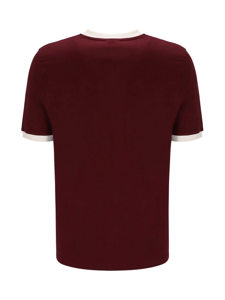 Fila Purple Marconi Ringer 100% Cotton T-Shirt - Image 5 of 5