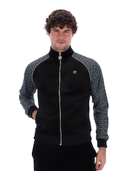 Fila Black Albero Velour Track Jacket - Image 1 of 4
