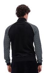 Fila Black Albero Velour Track Jacket - Image 2 of 4