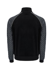 Fila Black Albero Velour Track Jacket - Image 4 of 4