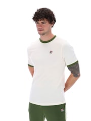 Fila Cream Marconi Ringer 100% Cotton T-Shirt - Image 1 of 5