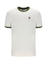 Fila Cream Marconi Ringer 100% Cotton T-Shirt - Image 4 of 5