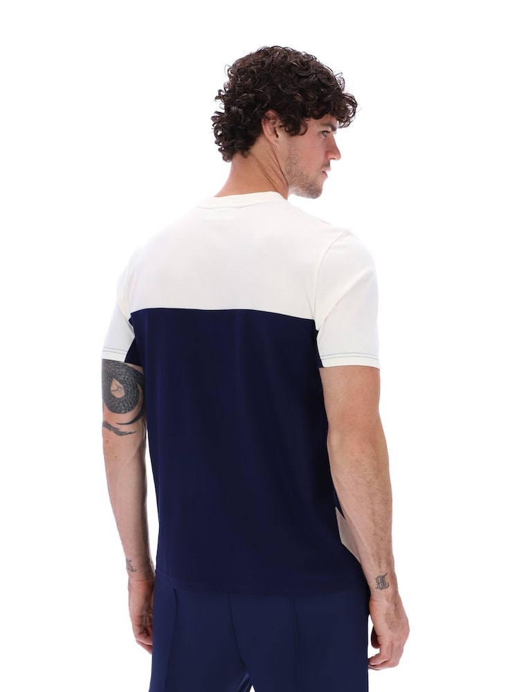 Fila Blue Tie Breaker 100% Cotton T-Shirt - Image 2 of 5 Fila Blue Tie Breaker 100% Cotton T-Shirt - Image 2 of 5