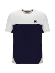 Fila Blue Tie Breaker 100% Cotton T-Shirt - Image 4 of 5