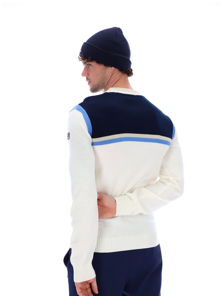 Pulover rotund Fila Grayson Knitted Guler - Imaginea 2 din 5