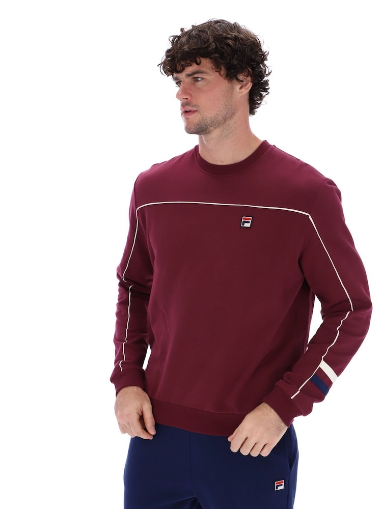 Fila Purple Adam Crew 100% Cotton Sweatshirt - Image 1 of 5