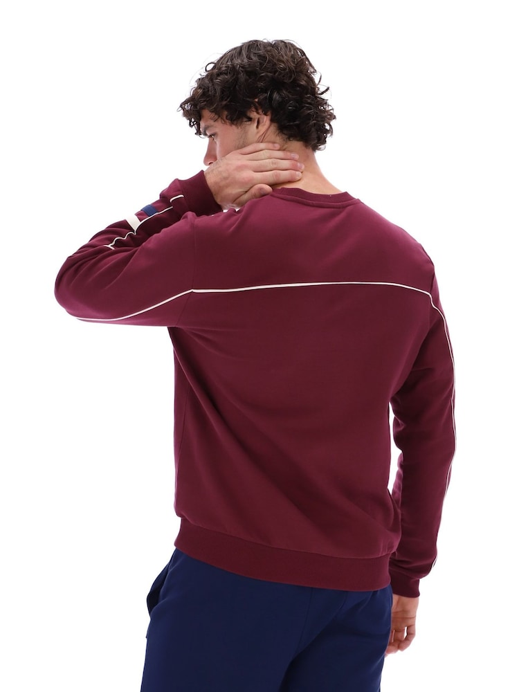 Fila Purple Adam Crew 100% Cotton Sweatshirt - Image 2 of 5 Fila Purple Adam Crew 100% Cotton Sweatshirt - Image 2 of 5