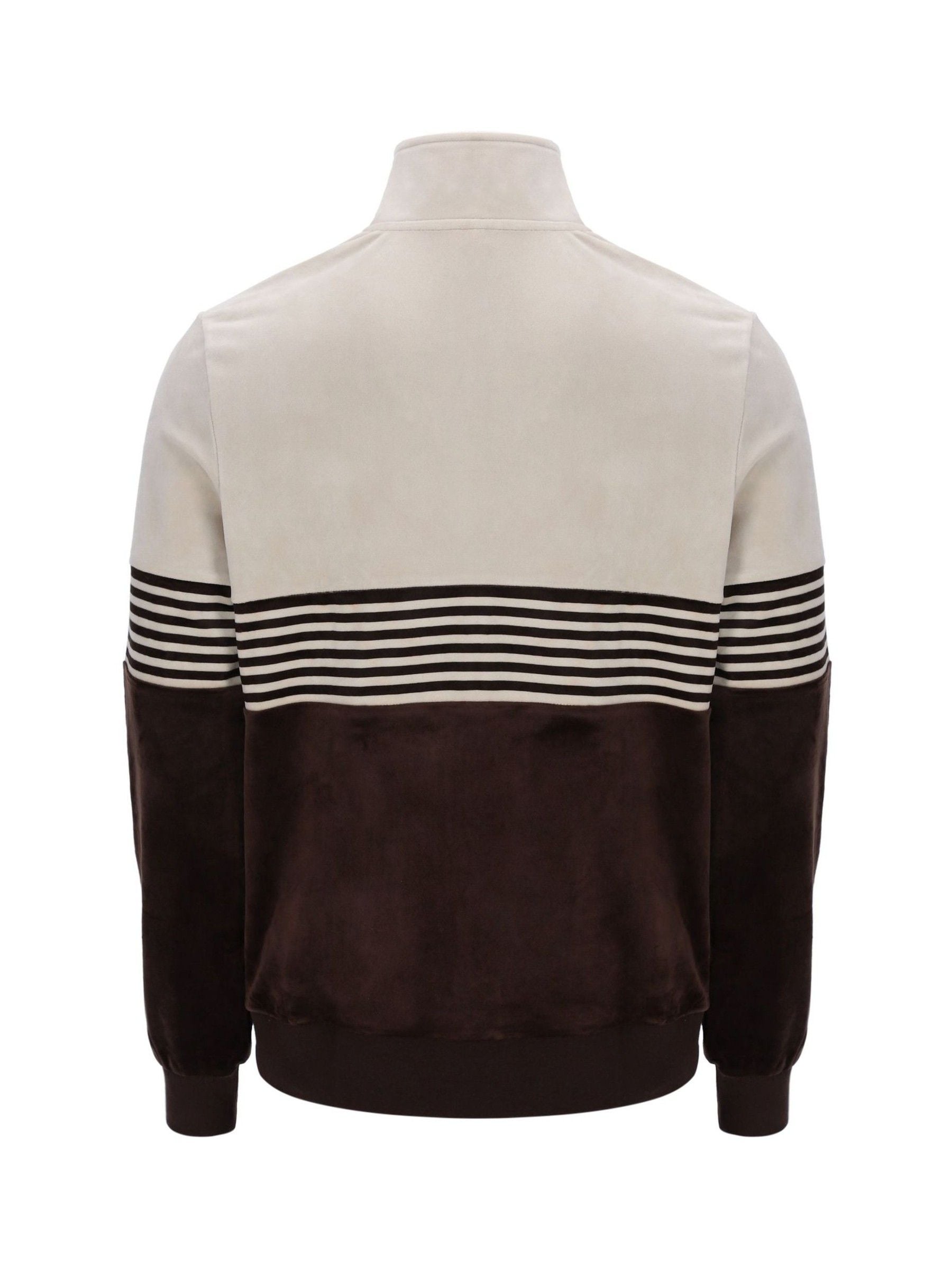 Buy Fila Brown Merrick Velour Track sweat top from Next USA