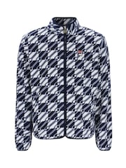 Fila Blue Corman Fleece Zip Through Jackets - Image 4 of 5