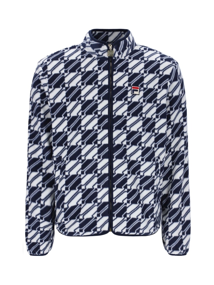 Fila Blue Corman Fleece Zip Through Jackets - Image 4 of 5