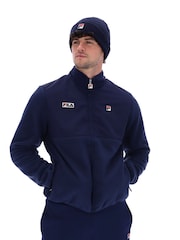Fila Blue Rafe Fleece Zip Through Jacket - Image 1 of 5