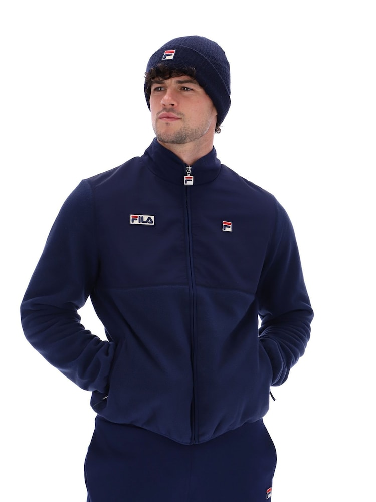 Fila Blue Rafe Fleece Zip Through Jacket - Image 1 of 5
