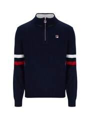 Fila Blue Harrison Knitted Quarter Zip Jumper - Image 4 of 5
