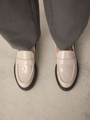 Bone Extra Wide Fit Forever Comfort® Chunky Loafers - Image 3 of 11