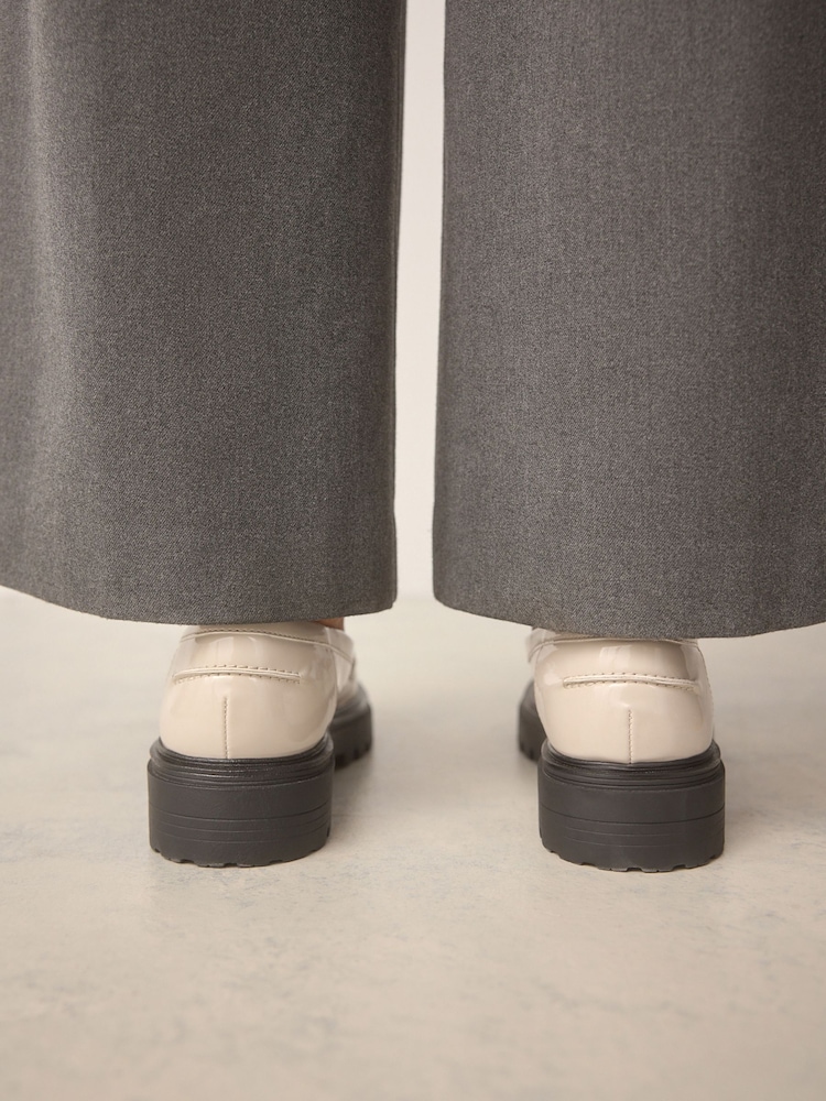 Bone Extra Wide Fit Forever Comfort® Chunky Loafers - Image 4 of 11