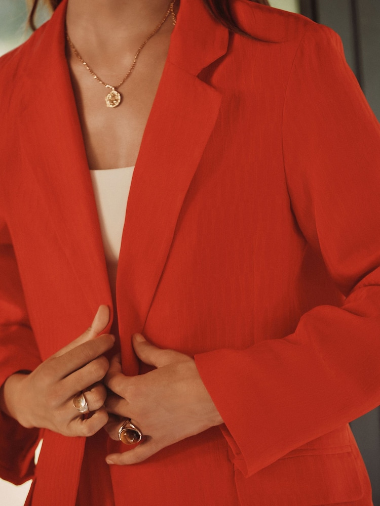 Rouge - Blazer décontracté léger Ripple - Image 4 of 7