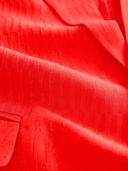 Red Ripple Lightweight Relaxed Blazer - Image 7 of 7