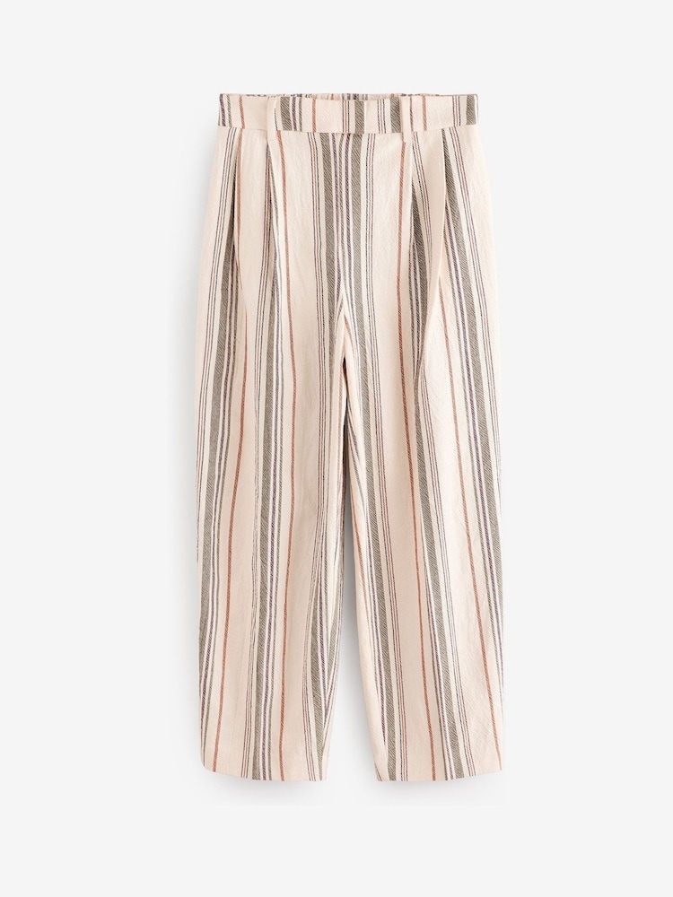 Multi Multi Striped Tapered Trousers - Image 6 of 8