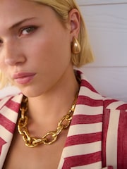 Red/Ecru Striped Blazer with Linen - Image 5 of 9