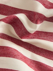 Red/Ecru Striped Blazer with Linen - Image 8 of 9