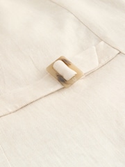 Natural Linen Rich Square Neck Waistcoat - Image 7 of 8