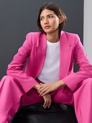 Pink Tailored Blazer with Linen - Image 1 of 7