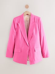 Pink Tailored Blazer with Linen - Image 5 of 7