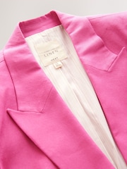 Pink Tailored Blazer with Linen - Image 6 of 7