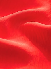 Red Ripple Textured Wide Leg Trousers - Image 8 of 8