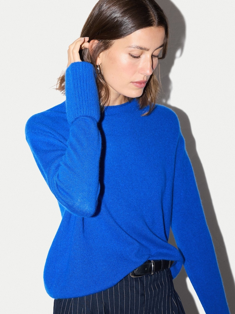 Jigsaw Blue Cloud Cashmere Eldon Jumper - Image 2 of 6