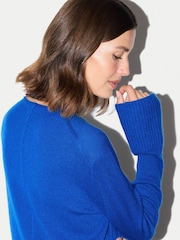 Jigsaw Blue Cloud Cashmere Eldon Jumper - Image 5 of 6