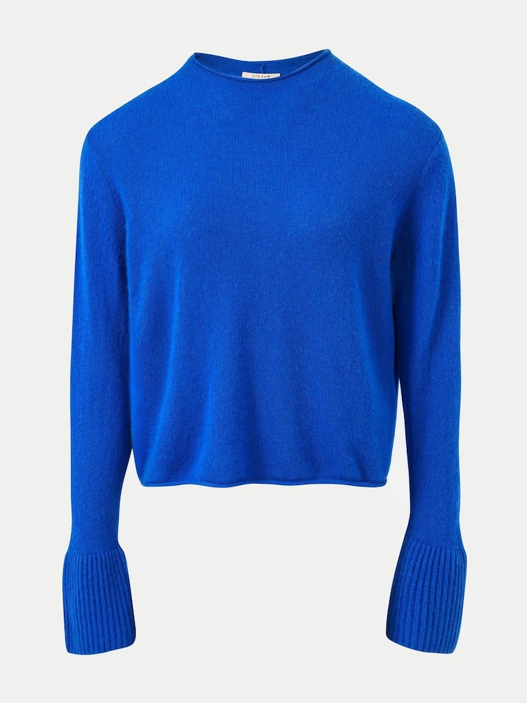 Jigsaw Blue Cloud Cashmere Eldon Jumper - Image 6 of 6