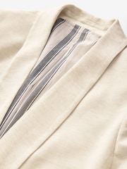 White N. Premium Tailored Single Breasted Blazer with Linen - Image 4 of 5