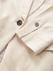 White N. Premium Tailored Single Breasted Blazer with Linen - Image 5 of 5