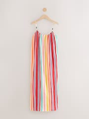 Multi Stripe Textured Beaded Summer Maxi Dress - Image 7 of 9