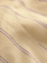 Yellow Striped Square Neck Waistcoat with Linen - Image 8 of 8