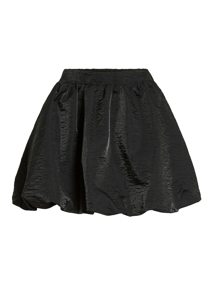 VILA Black Bubble Hem Balloon Skirt - Image 6 of 6