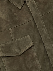 Paige Suede Press-Stud Shirt Jacket - Image 6 of 6