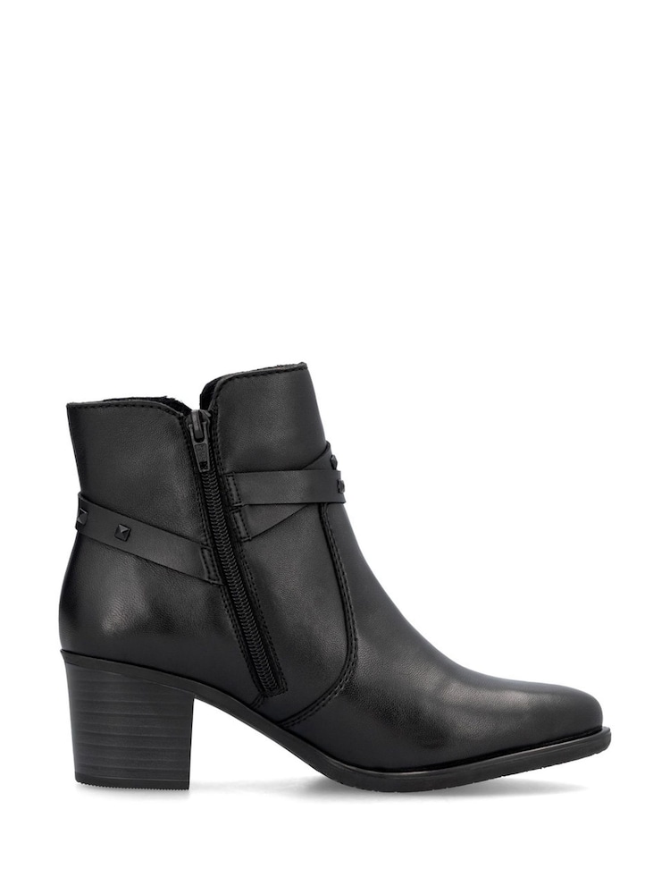 Rieker Womens Smart Black Boots - Image 2 of 10