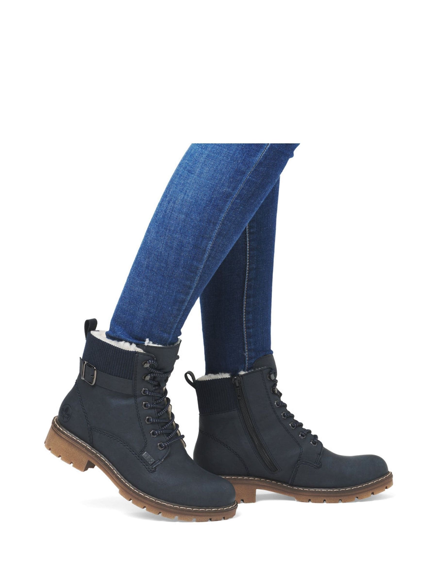 Buy Rieker Womens Blue Walking Boots from Next Luxembourg