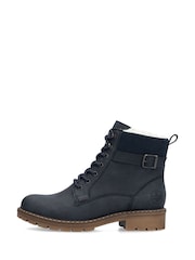 Rieker Womens Blue Walking Boots - Image 3 of 10