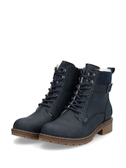 Rieker Womens Blue Walking Boots - Image 6 of 10