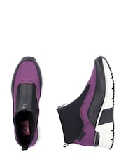 Rieker Womens Pink Front Zip Wedge Boots - Image 10 of 10