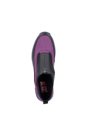 Rieker Womens Pink Front Zip Wedge Boots - Image 9 of 10