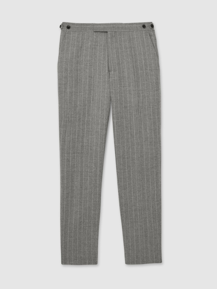 Reiss Lab Slim-Fit Pinstripe Suit Trousers - Image 3 of 8
