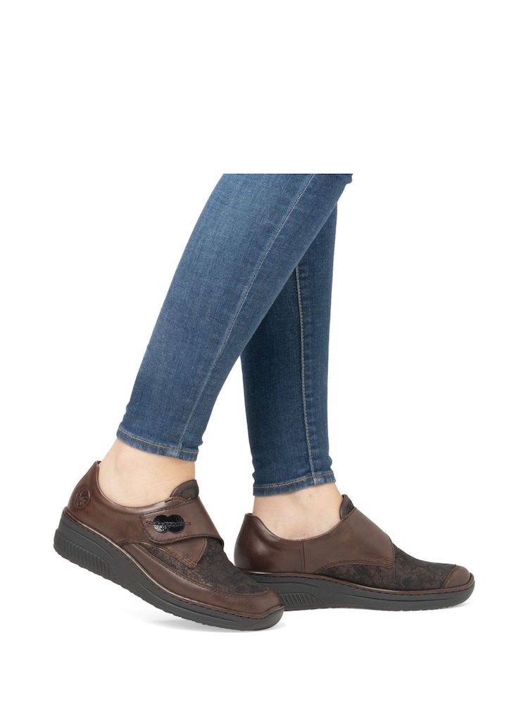Rieker Womens Wedge Brown Shoes - Image 1 of 10 Rieker Womens Wedge Brown Shoes - Image 1 of 10