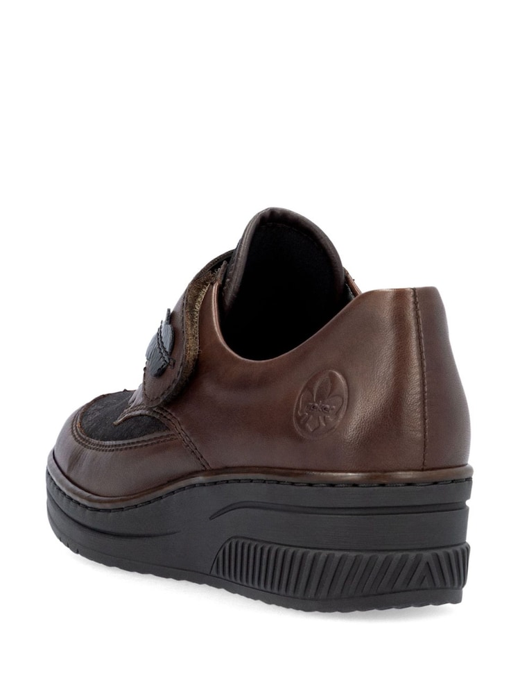 Rieker Womens Wedge Brown Shoes - Image 10 of 10 Rieker Womens Wedge Brown Shoes - Image 10 of 10