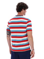 Fila Blue Jesse Stripe 100% Cotton T-Shirt - Image 2 of 5