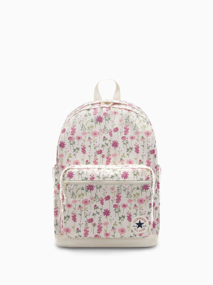 Converse Green Go 2 Wildflowers Floral Print Backpack - Image 1 of 7