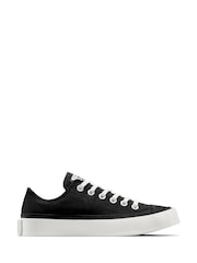 Converse Black Chuck Taylor All Star Crepe Sole Low Trainers - Image 4 of 11